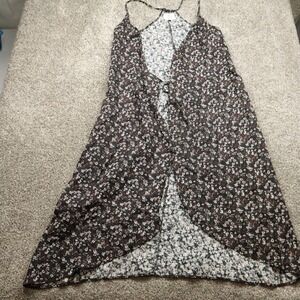 The People‎ Vs Dress Womens Small Floral Rayon Maxi Spaghetti Strap Boho Style